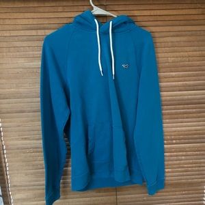 Hollister Men’s Large Light-Blue Hoodie